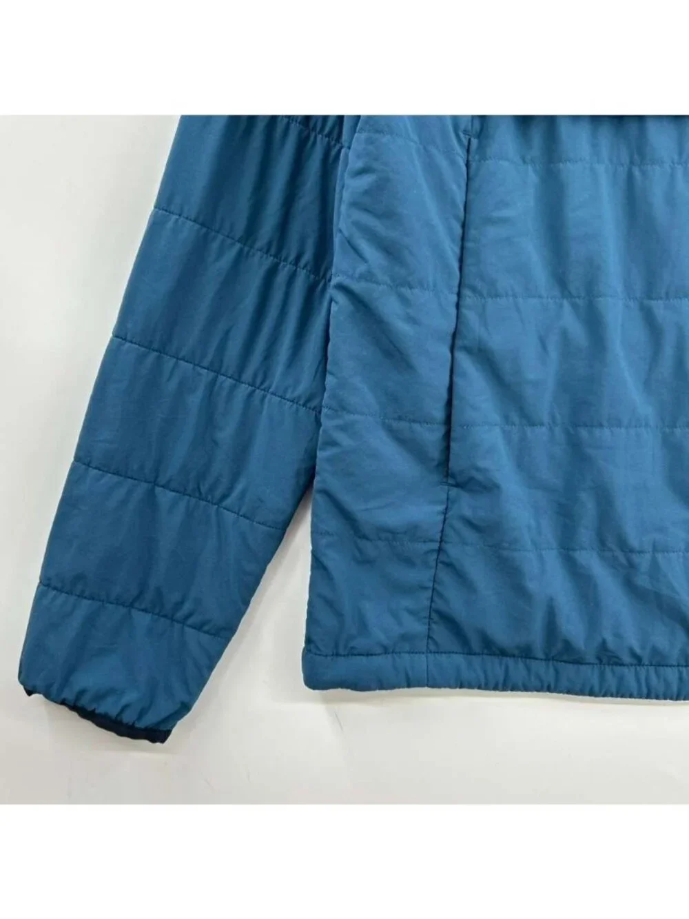 The North Face Mountain Sweatshirt 3.0 Anorak Jacket Men's Medium Blue Quilted